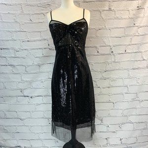 Black sequined holiday dress.  Size 4. Plenty by Tracy Reece